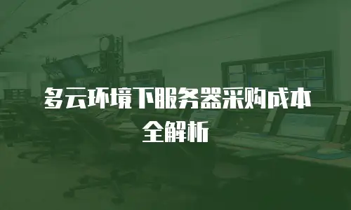 多云环境下服务器采购成本全解析