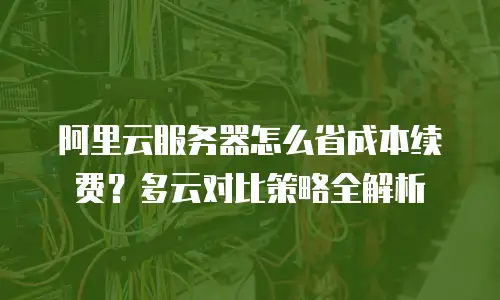 阿里云服务器怎么省成本续费？多云对比策略全解析