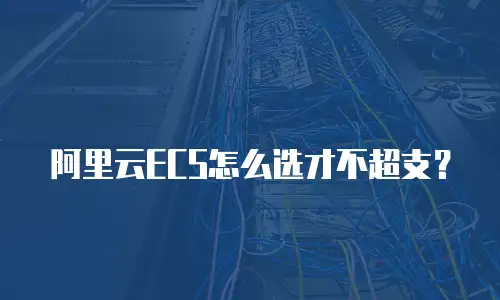 阿里云ECS怎么选才不超支？
