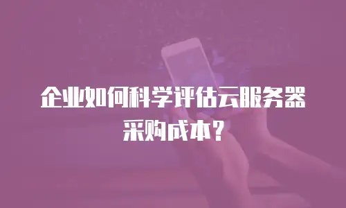 企业如何科学评估云服务器采购成本？