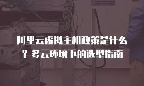 阿里云虚拟主机政策是什么？多云环境下的选型指南