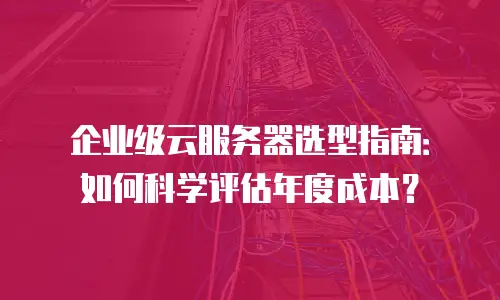 企业级云服务器选型指南：如何科学评估年度成本？