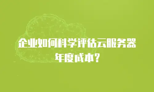 企业如何科学评估云服务器年度成本？
