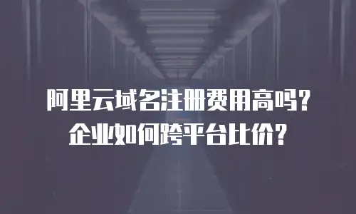 阿里云域名注册费用高吗？企业如何跨平台比价？