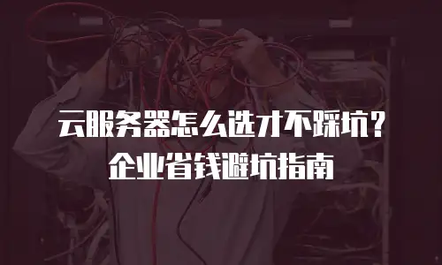 云服务器怎么选才不踩坑？企业省钱避坑指南