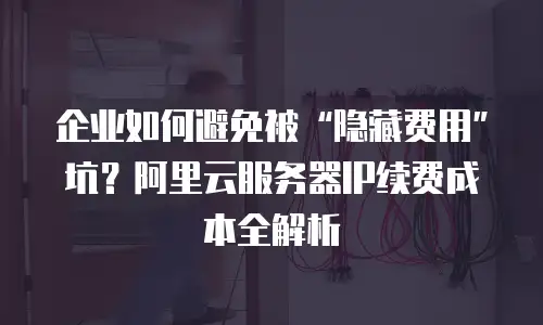 企业如何避免被“隐藏费用”坑？阿里云服务器IP续费成本全解析