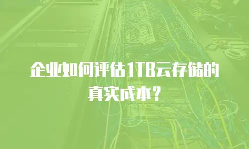 企业如何评估1TB云存储的真实成本？
