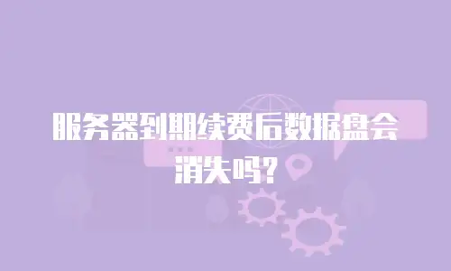 服务器到期续费后数据盘会消失吗？
