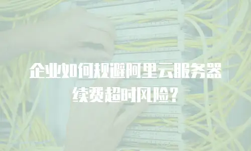 企业如何规避阿里云服务器续费超时风险？