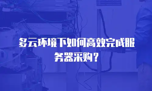 多云环境下如何高效完成服务器采购？