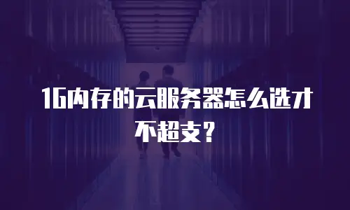 1G内存的云服务器怎么选才不超支？