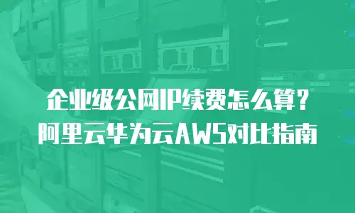 企业级公网IP续费怎么算？阿里云华为云AWS对比指南
