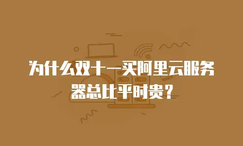 为什么双十一买阿里云服务器总比平时贵？