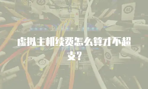 虚拟主机续费怎么算才不超支？