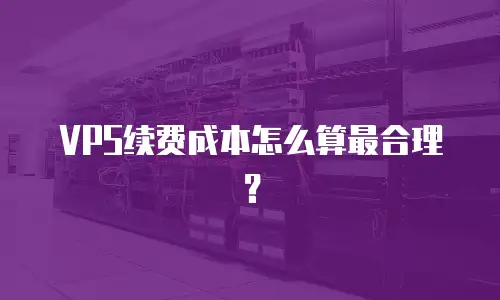 VPS续费成本怎么算最合理？