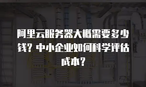 阿里云服务器大概需要多少钱？中小企业如何科学评估成本？