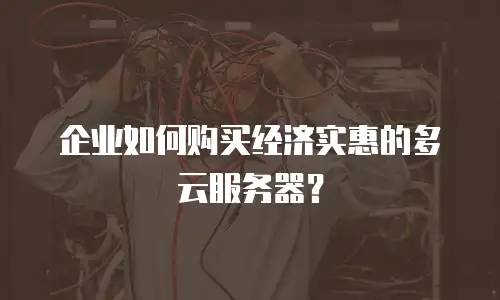 企业如何购买经济实惠的多云服务器？