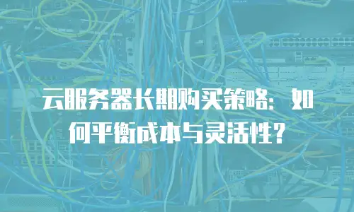 云服务器长期购买策略：如何平衡成本与灵活性？