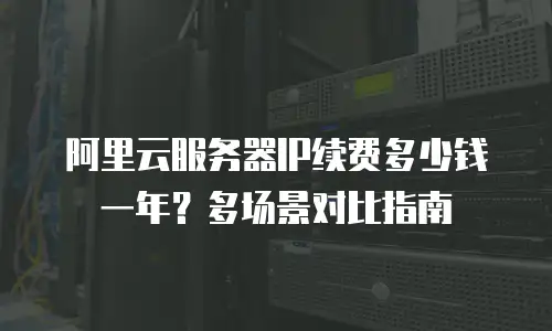 阿里云服务器IP续费多少钱一年？多场景对比指南