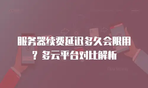 服务器续费延迟多久会限用？多云平台对比解析