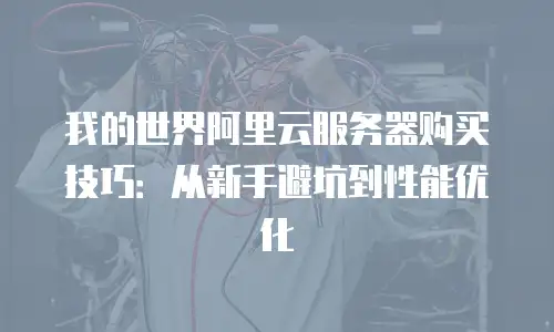 我的世界阿里云服务器购买技巧：从新手避坑到性能优化