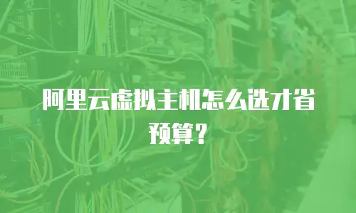 阿里云虚拟主机怎么选才省预算？