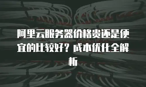 阿里云服务器价格贵还是便宜的比较好？成本优化全解析