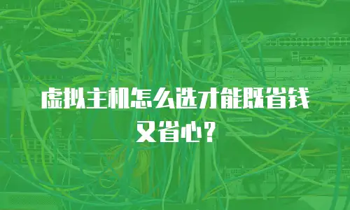 虚拟主机怎么选才能既省钱又省心？