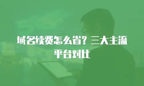 域名续费怎么省？三大主流平台对比
