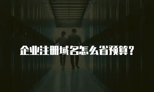 企业注册域名怎么省预算？
