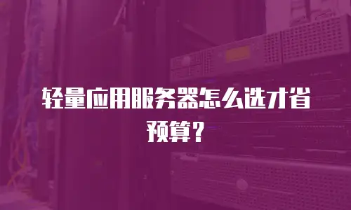 轻量应用服务器怎么选才省预算？