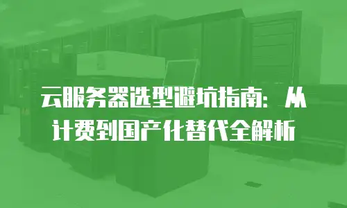 云服务器选型避坑指南：从计费到国产化替代全解析
