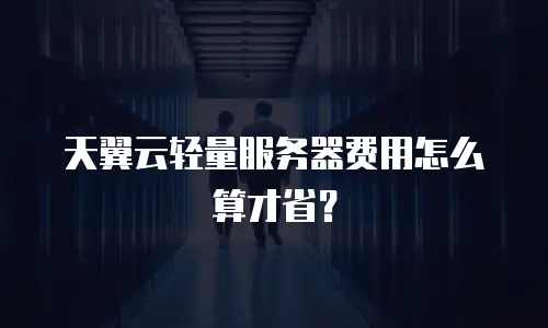 天翼云轻量服务器费用怎么算才省？