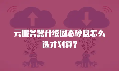 云服务器升级固态硬盘怎么选才划算？