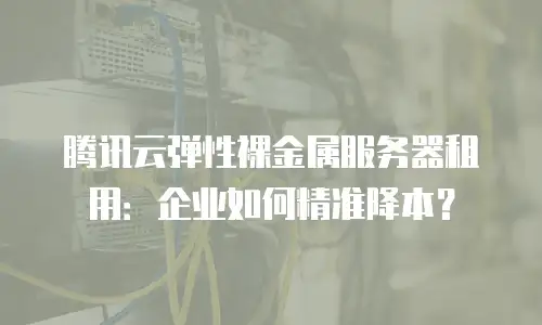 腾讯云弹性裸金属服务器租用：企业如何精准降本？