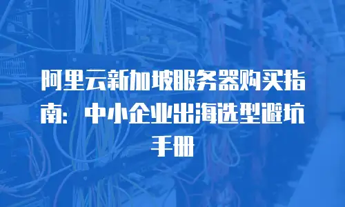 阿里云新加坡服务器购买指南：中小企业出海选型避坑手册