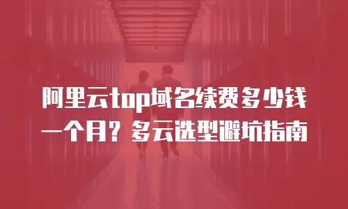 阿里云top域名续费多少钱一个月？多云选型避坑指南