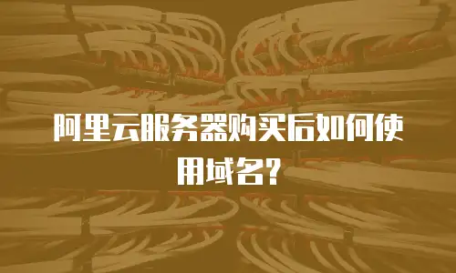 阿里云服务器购买后如何使用域名？