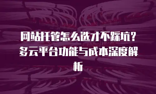 网站托管怎么选才不踩坑？多云平台功能与成本深度解析