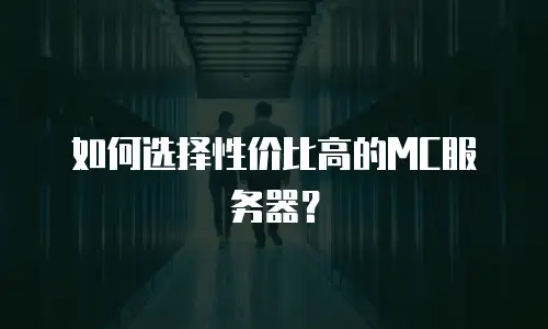 如何选择性价比高的MC服务器？