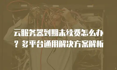 云服务器到期未续费怎么办？多平台通用解决方案解析