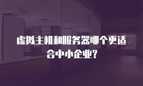 虚拟主机和服务器哪个更适合中小企业？
