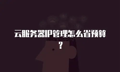 云服务器IP管理怎么省预算？