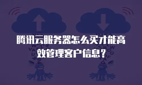 腾讯云服务器怎么买才能高效管理客户信息？