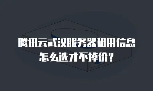腾讯云武汉服务器租用信息怎么选才不掉价？