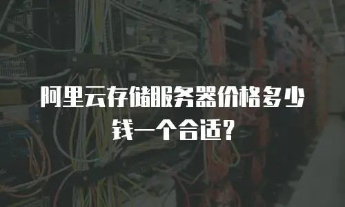 阿里云存储服务器价格多少钱一个合适？