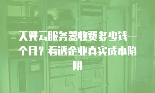 天翼云服务器收费多少钱一个月？看透企业真实成本陷阱