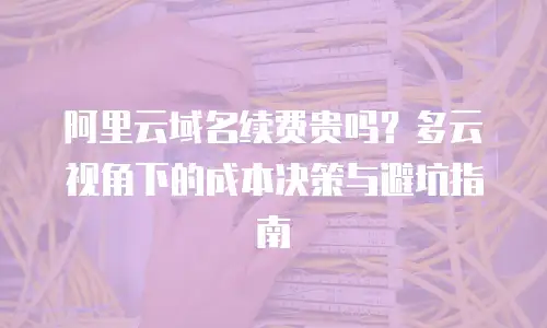 阿里云域名续费贵吗？多云视角下的成本决策与避坑指南