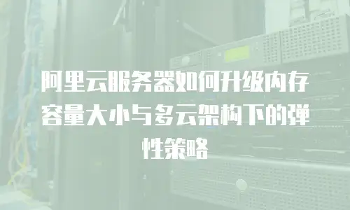 阿里云服务器如何升级内存容量大小与多云架构下的弹性策略