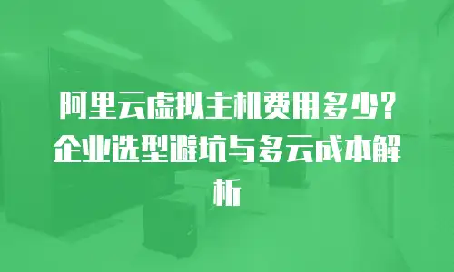 阿里云虚拟主机费用多少？企业选型避坑与多云成本解析